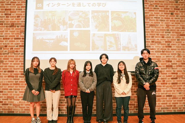 【商学部】「海外インターンシップ」成果報告会を開催しました